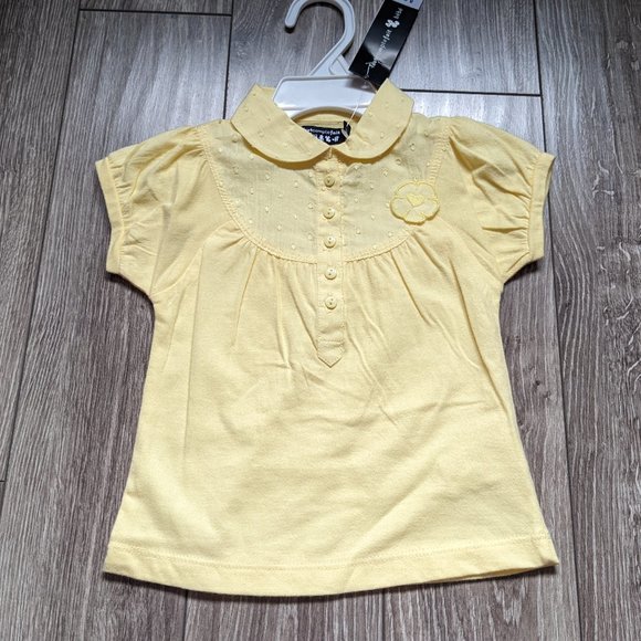 [KIDS 2/$20] NWT Baby Girl (18M) - TOUT COMPTE FAIT Swiss Dot Polo - Picture 1 of 6